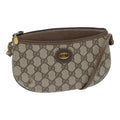 GUCCI GG Supreme Shoulder Bag PVC Leather Beige Gold 904 02 020 th5254