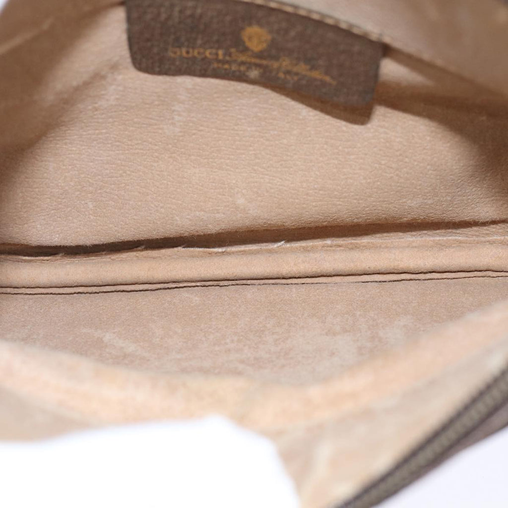 GUCCI GG Supreme Shoulder Bag PVC Leather Beige Gold 904 02 020 th5254