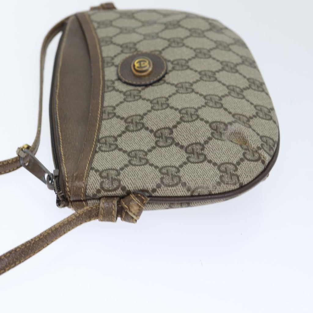 GUCCI GG Supreme Shoulder Bag PVC Leather Beige Gold 904 02 020 th5254