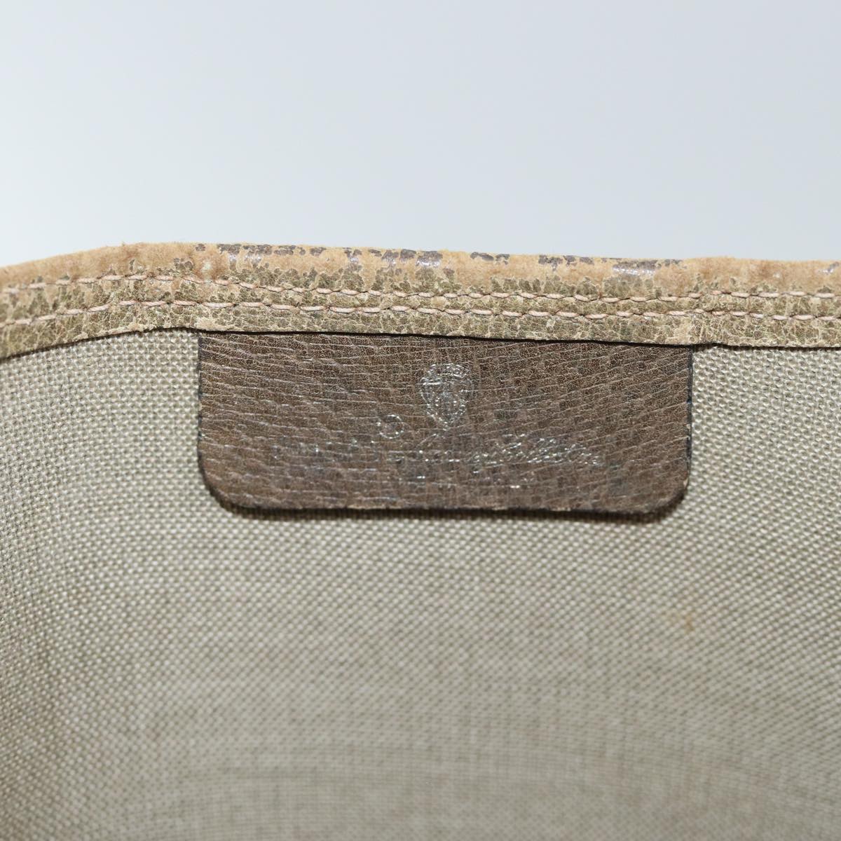 GUCCI GG Supreme Web Sherry Line Tote Bag PVC Beige 39 02 003 th5278