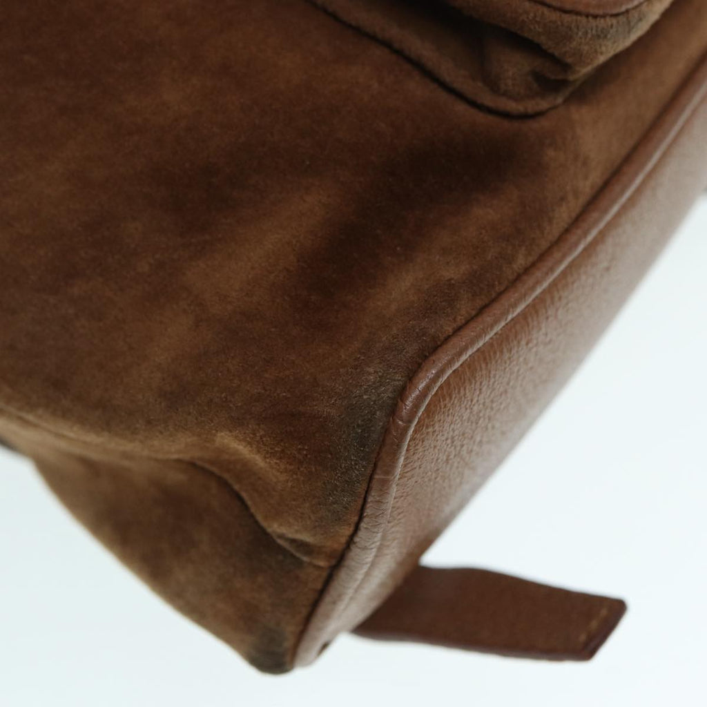 GUCCI Bamboo Backpack Suede Brown Gold 003 2852 0030 0 th5280