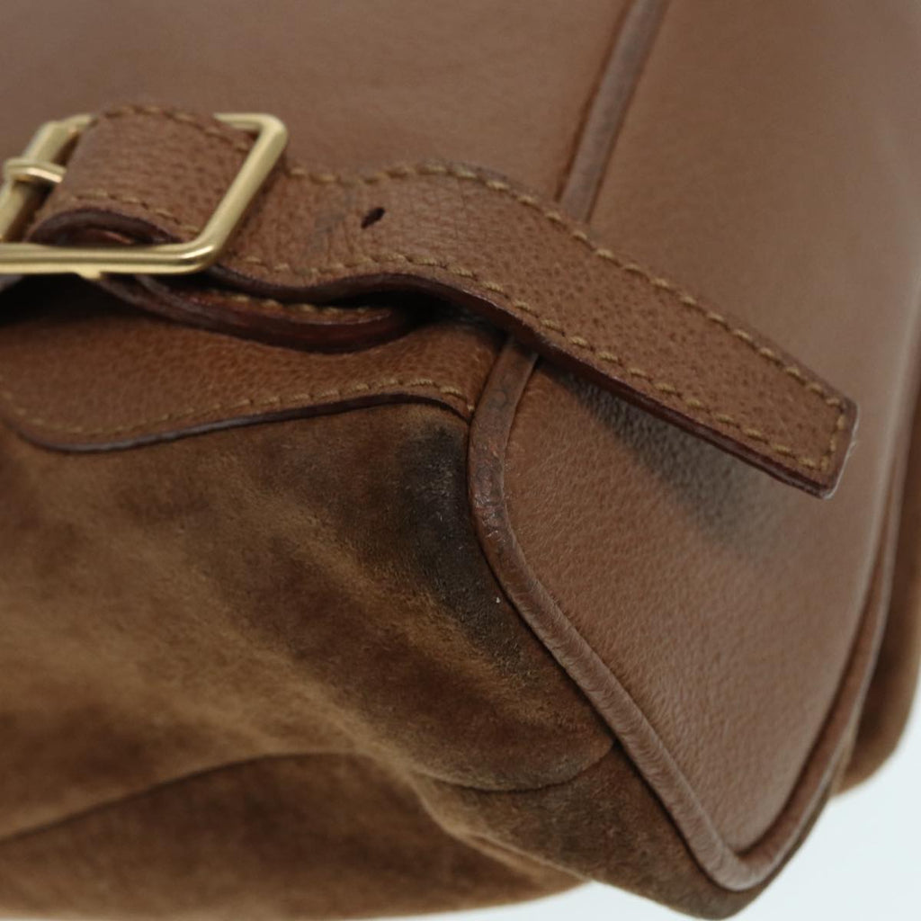GUCCI Bamboo Backpack Suede Brown Gold 003 2852 0030 0 th5280