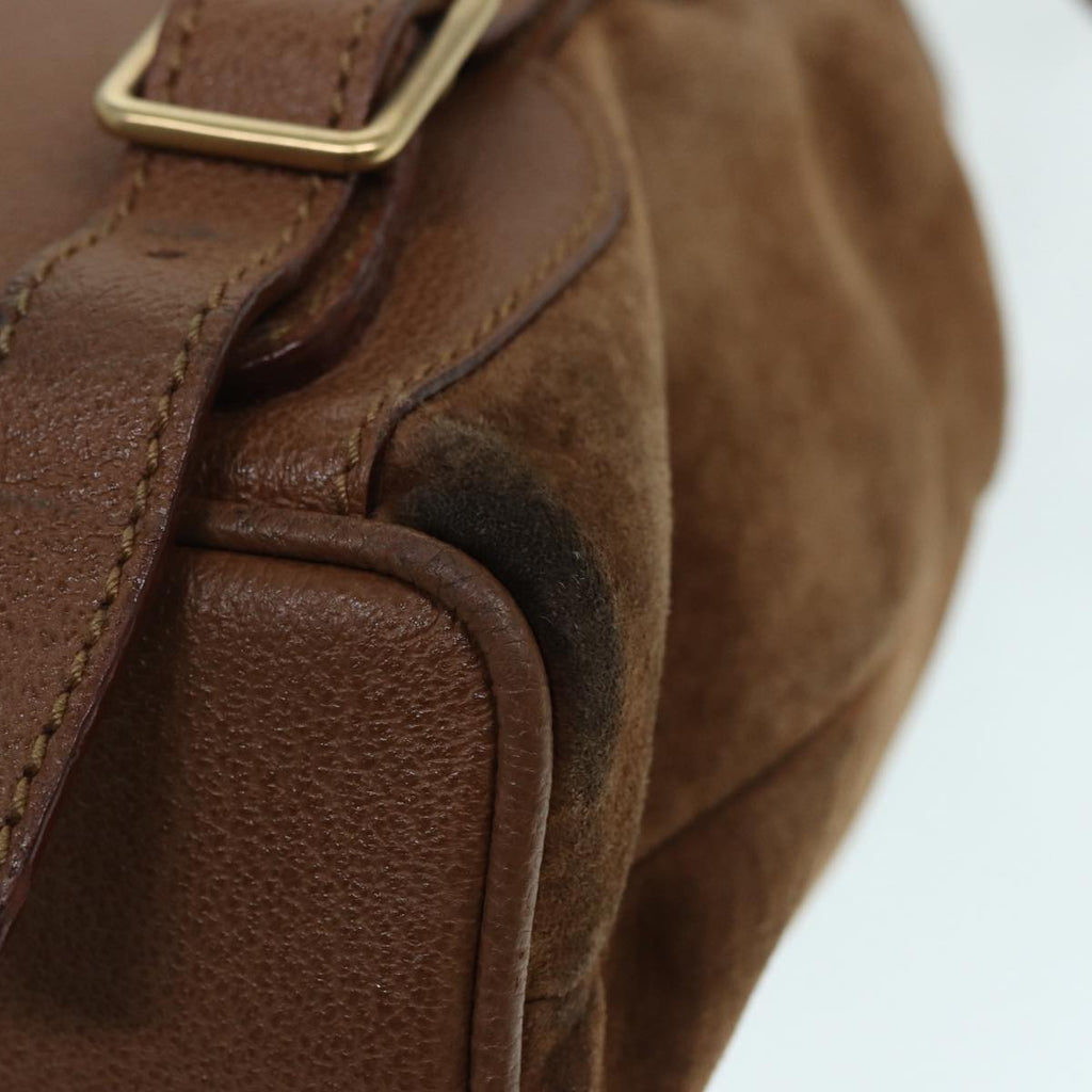 GUCCI Bamboo Backpack Suede Brown Gold 003 2852 0030 0 th5280