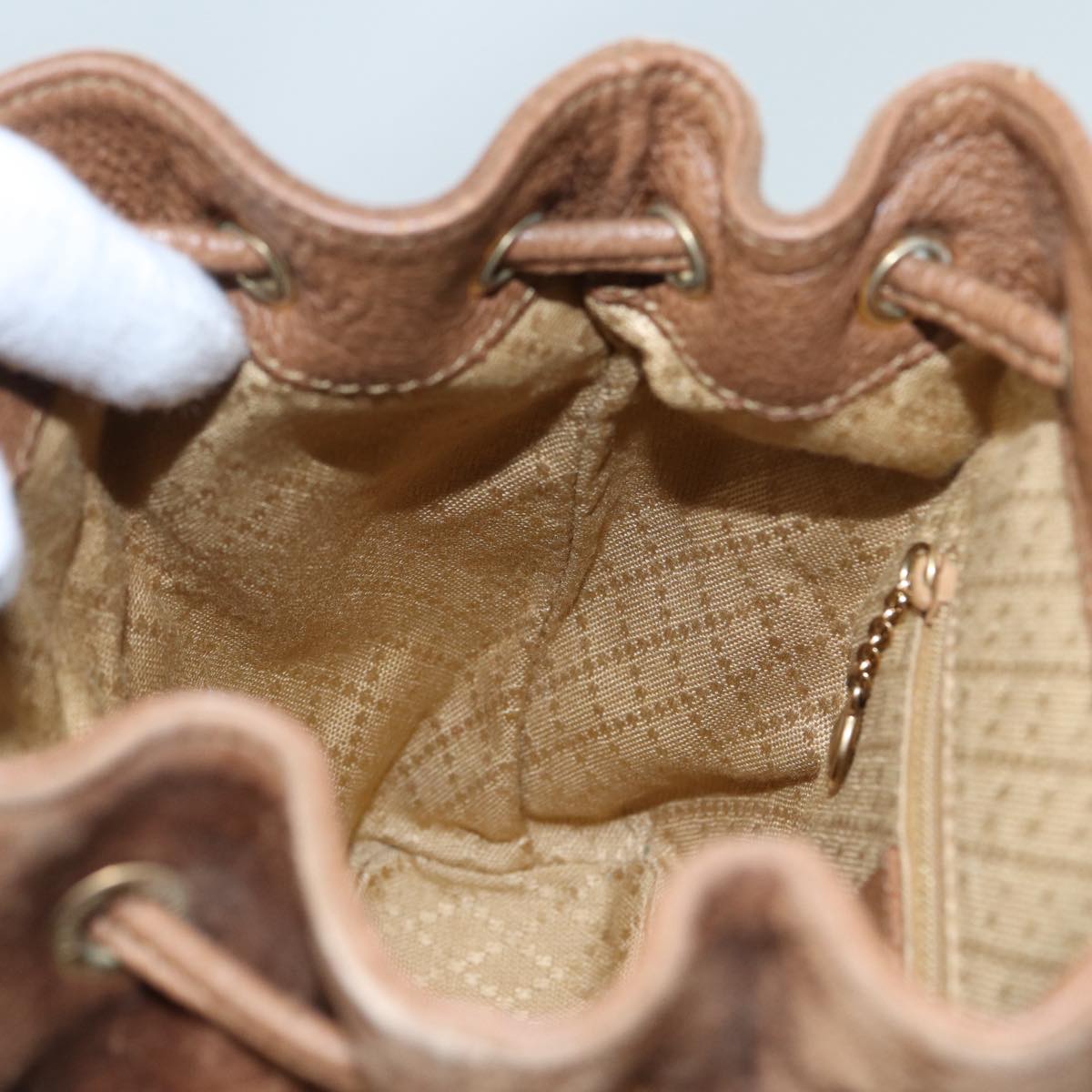 GUCCI Bamboo Backpack Suede Brown Gold 003 2852 0030 0 th5280