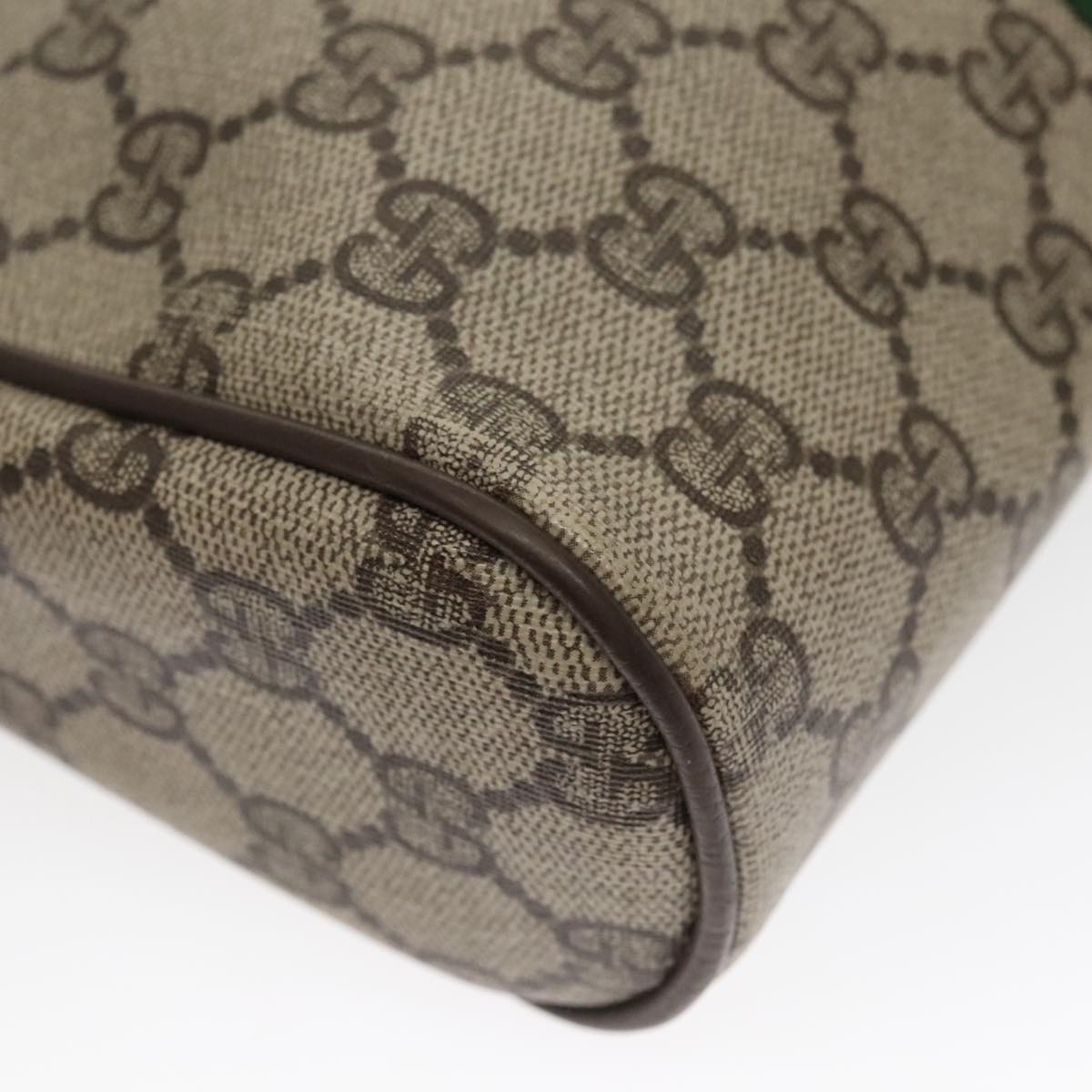 GUCCI GG Supreme Web Sherry Line Clutch Bag Beige 010 378 th5385