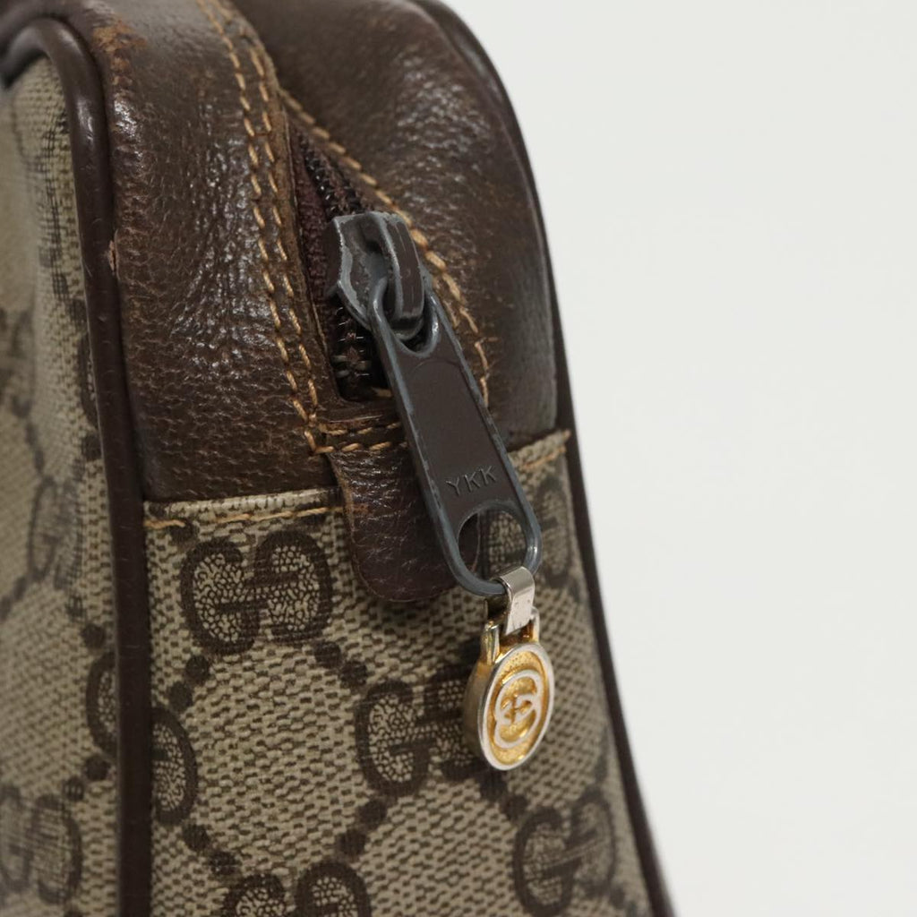 GUCCI GG Supreme Web Sherry Line Clutch Bag Beige 010 378 th5385