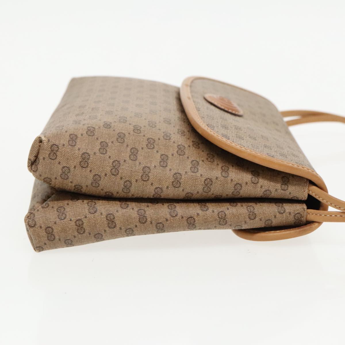 GUCCI Micro GG Supreme Shoulder Bag PVC Beige Gold 49 007 5548 th5401