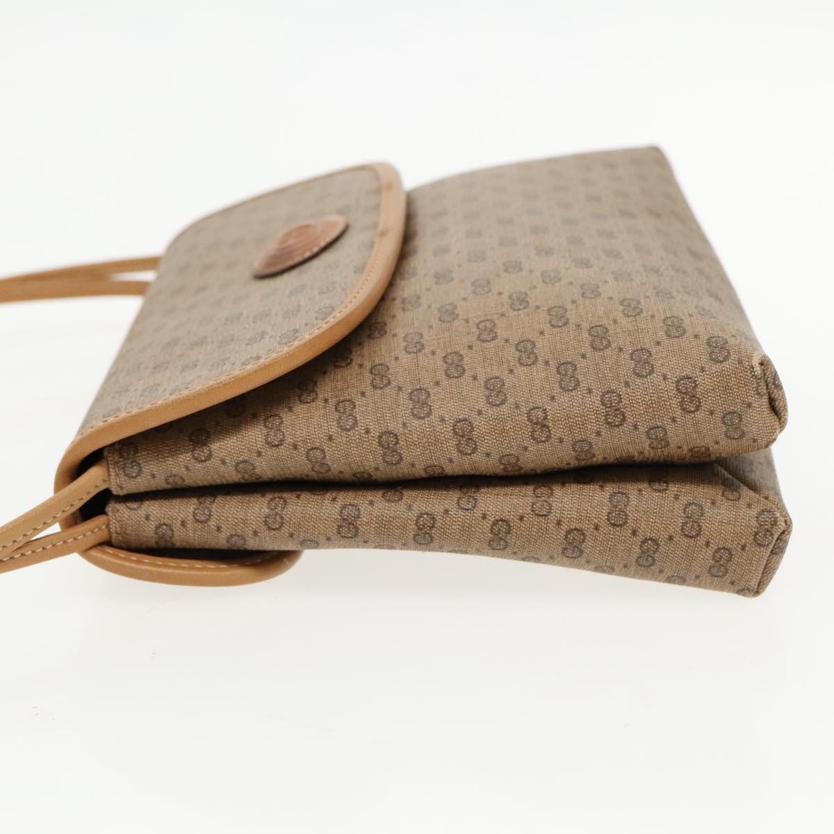 GUCCI Micro GG Supreme Shoulder Bag PVC Beige Gold 49 007 5548 th5401