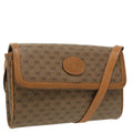 GUCCI Micro GG Supreme Shoulder Bag PVC Beige Gold th5417