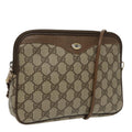 GUCCI GG Supreme Shoulder Bag PVC Beige Gold 97 02 068 th5444