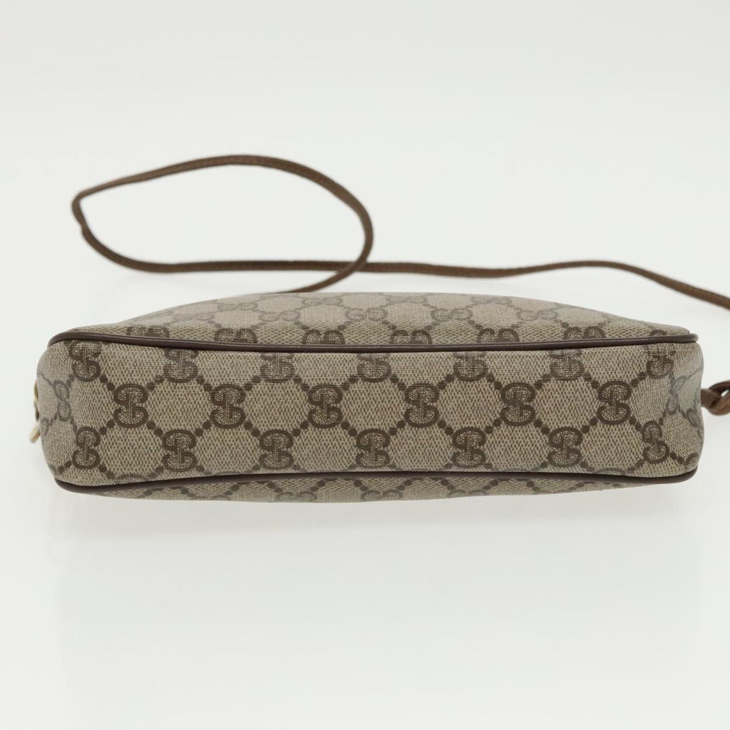 GUCCI GG Supreme Shoulder Bag PVC Beige Gold 97 02 068 th5444
