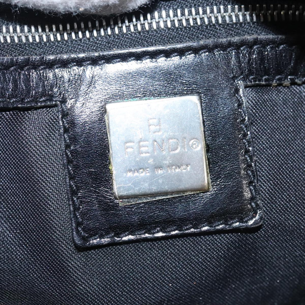 FENDI Zucca Canvas Tote Bag Silver Black th5496