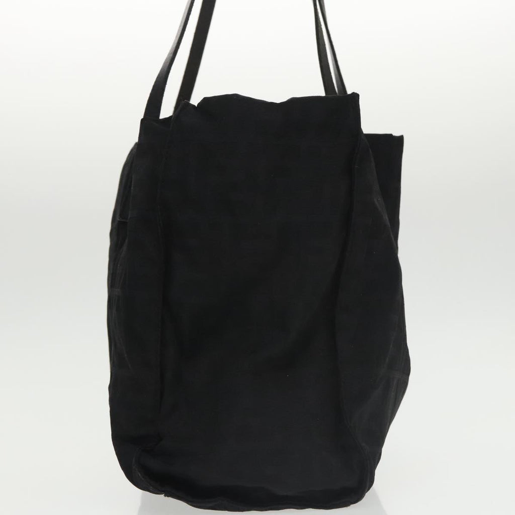 FENDI Zucca Canvas Tote Bag Silver Black th5496