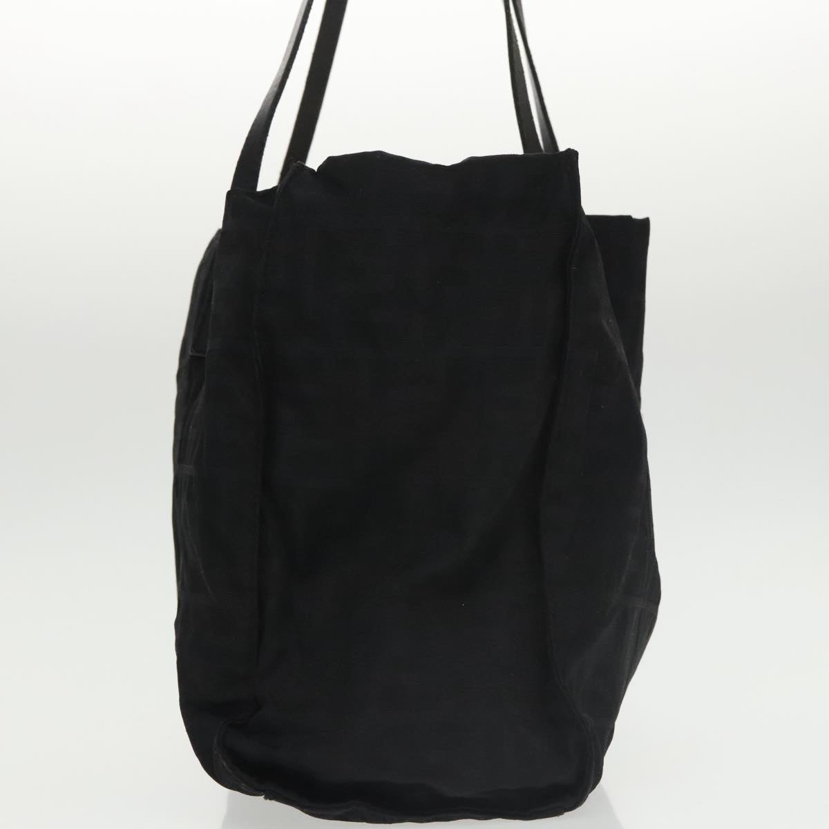 FENDI Zucca Canvas Tote Bag Silver Black th5496
