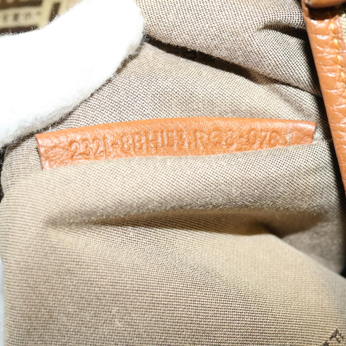 FENDI Zucchino Canvas Tote Bag Brown fm1568