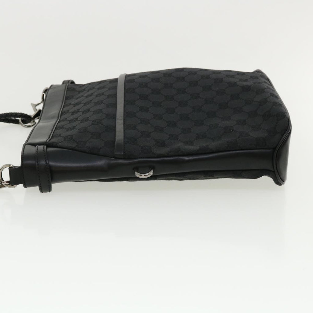GUCCI GG Canvas Shoulder Bag Black 1090972128 ki2297