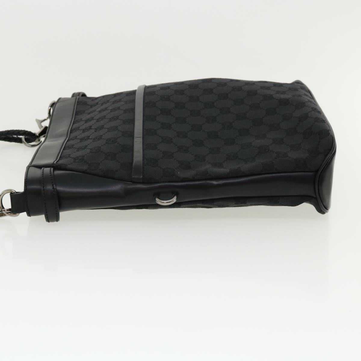 GUCCI GG Canvas Shoulder Bag Black 1090972128 ki2297