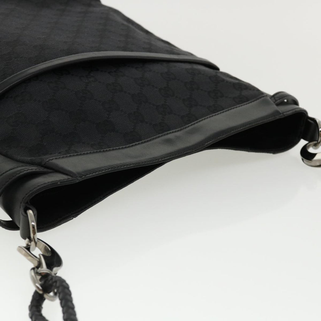 GUCCI GG Canvas Shoulder Bag Black 1090972128 ki2297