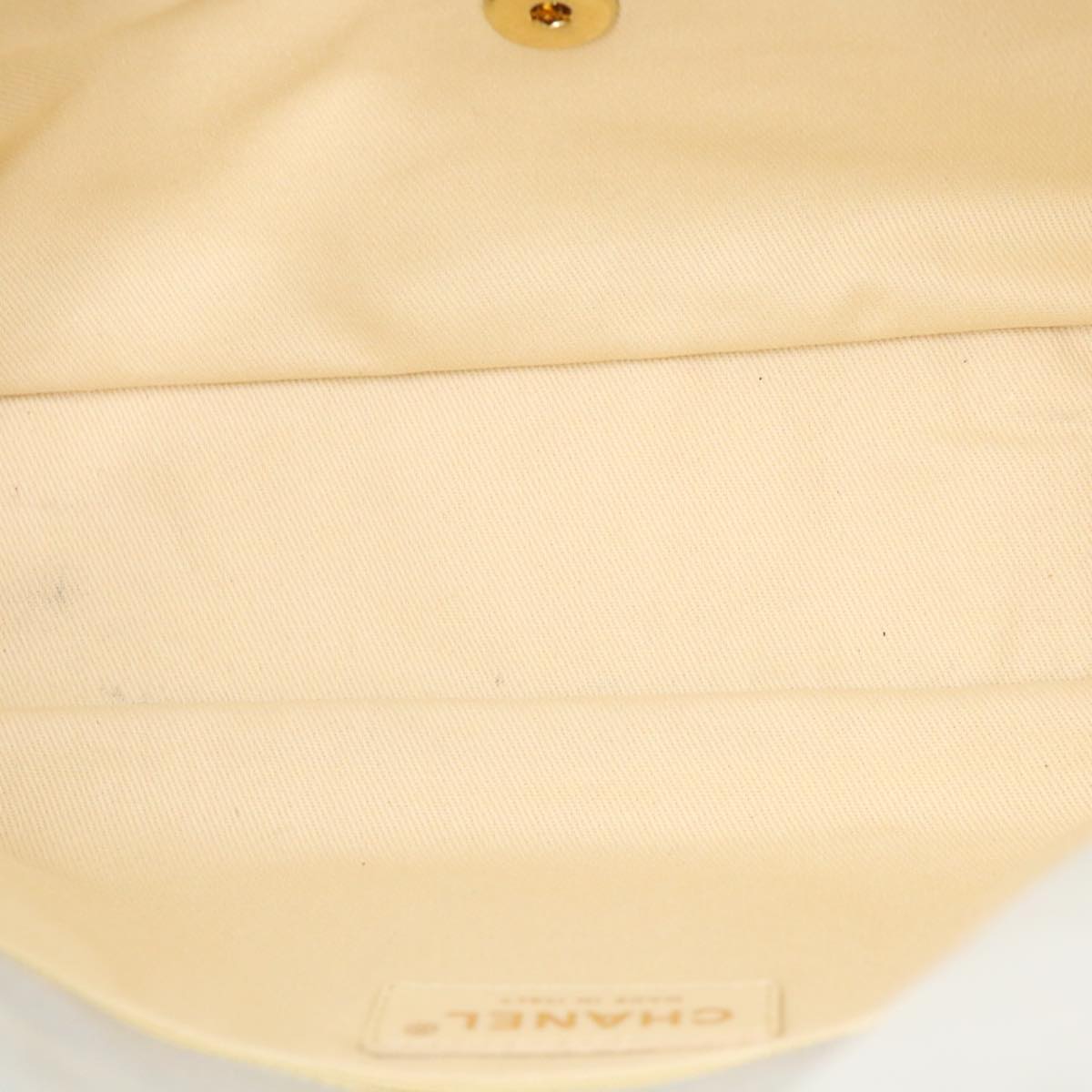 CHANEL Lamb Skin Matelasse Double Chain Shoulder Bag Gray CC am1097gA