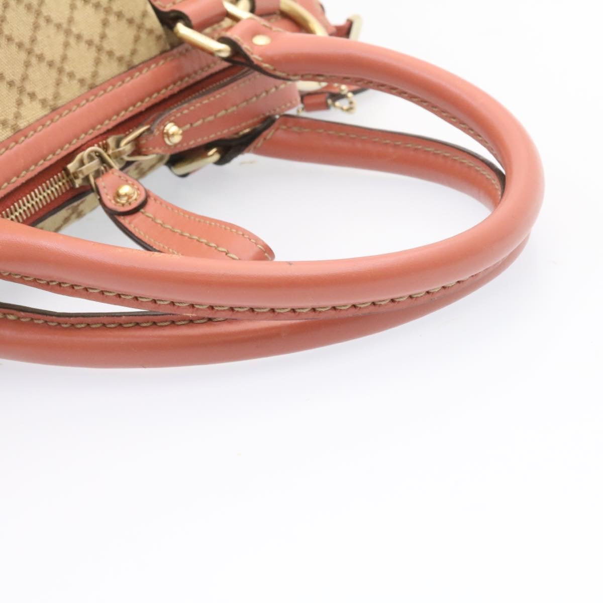 GUCCI Diamante Sukey Hand Bag 2Way Brown Pink am1578s