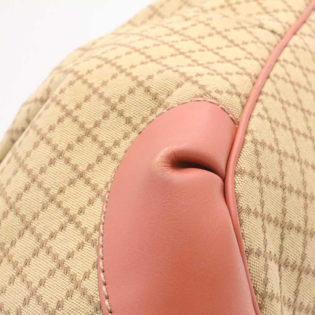GUCCI Diamante Sukey Hand Bag 2Way Brown Pink am1578s