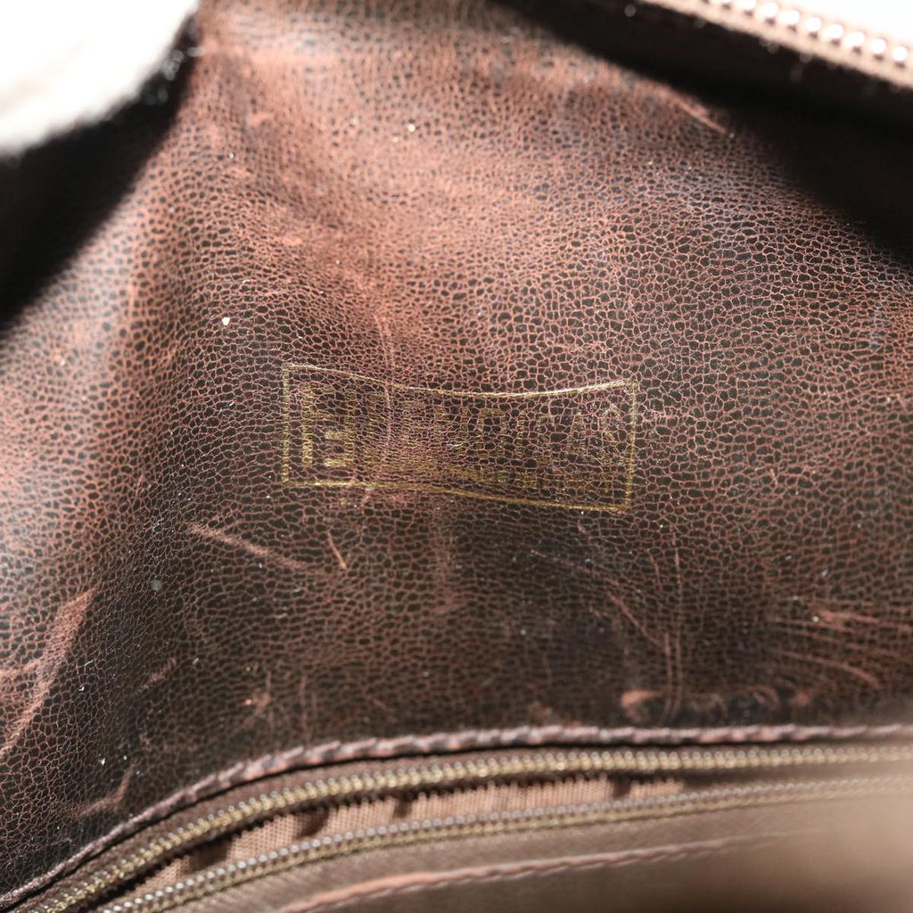 FENDI Zucca Canvas Hand Bag Vintage Brown Black rd2368