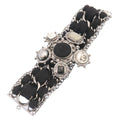 CHANEL Bangle Bracelet Metal Black CC am1441sA
