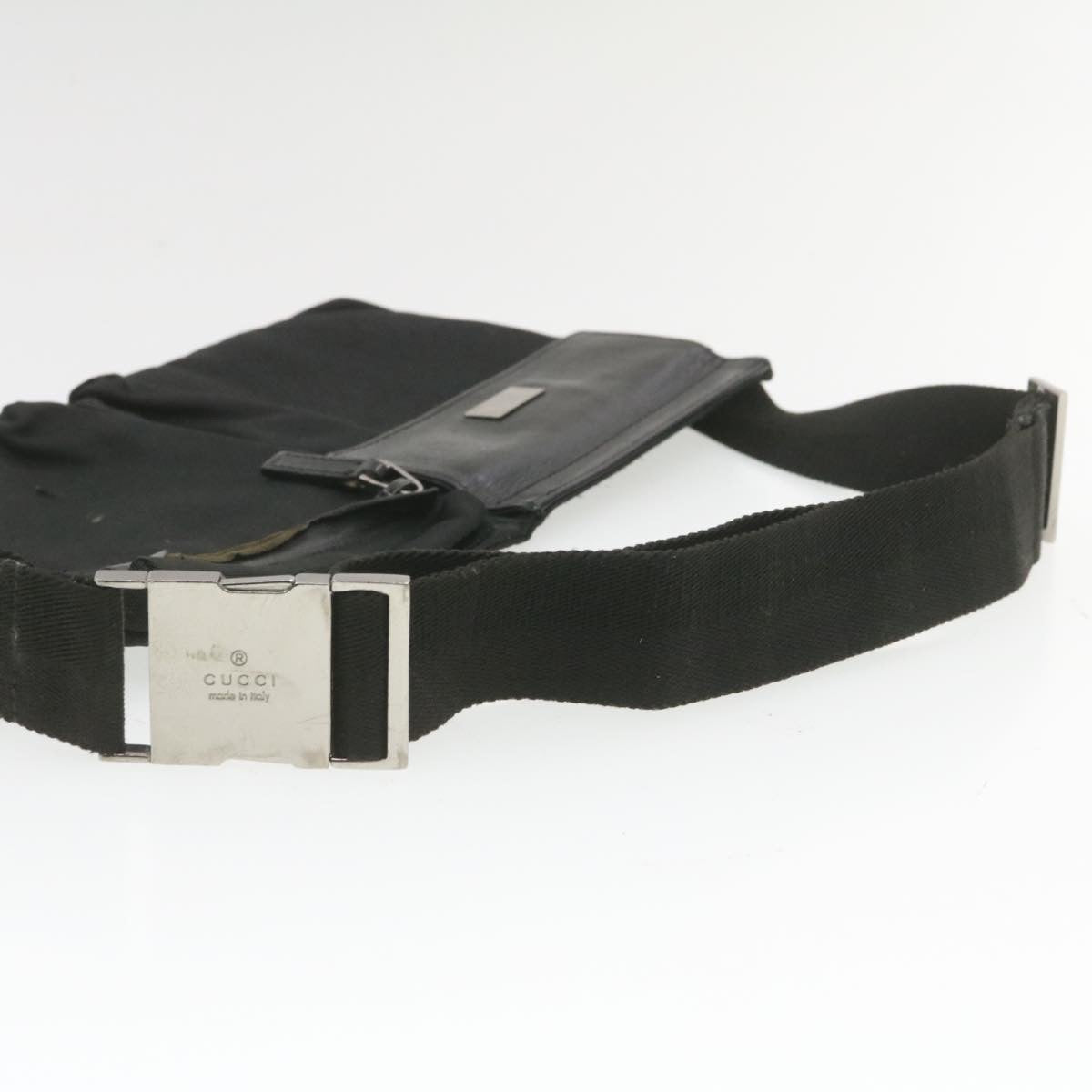 GUCCI Waist Bag Pouch Nylon Black rd1401