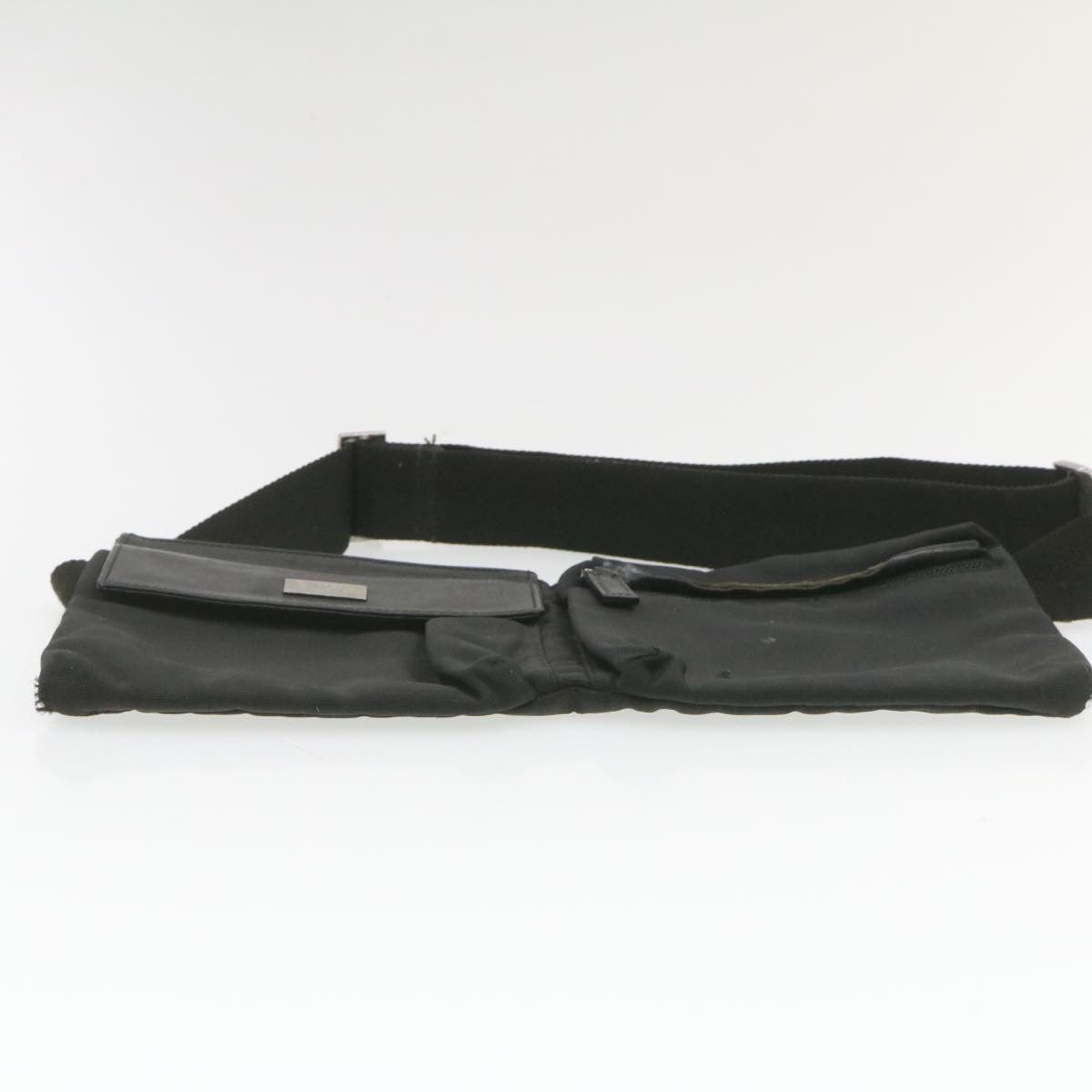 GUCCI Waist Bag Pouch Nylon Black rd1401