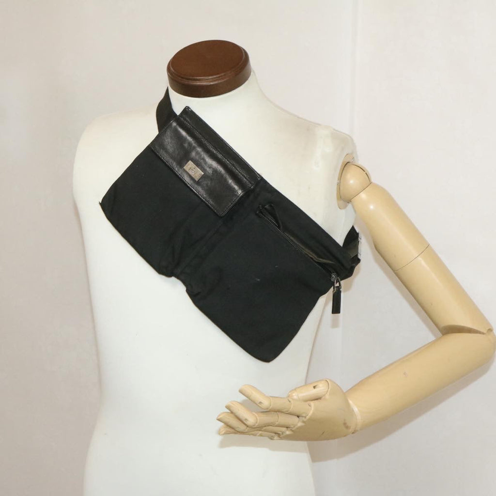 GUCCI Waist Bag Pouch Nylon Black rd1401