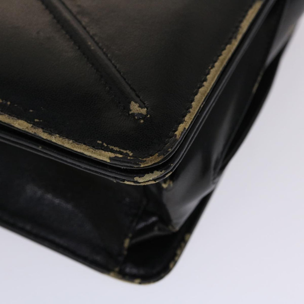 GUCCI Shoulder Bag Leather Black bs2567