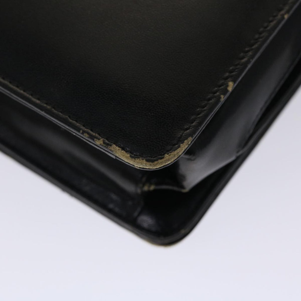 GUCCI Shoulder Bag Leather Black bs2567