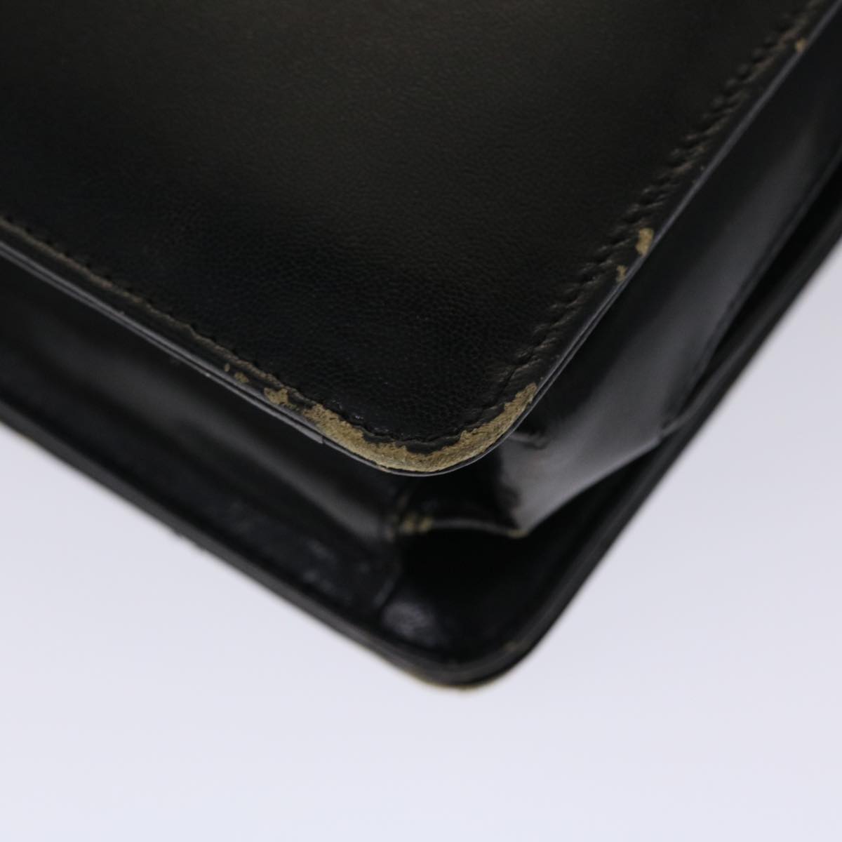 GUCCI Shoulder Bag Leather Black bs2567