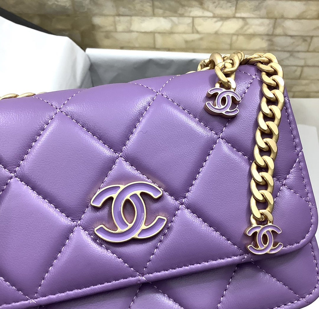 CHLSpring And Summer 22C Violet For Women Bags 6.1in/15.5cm