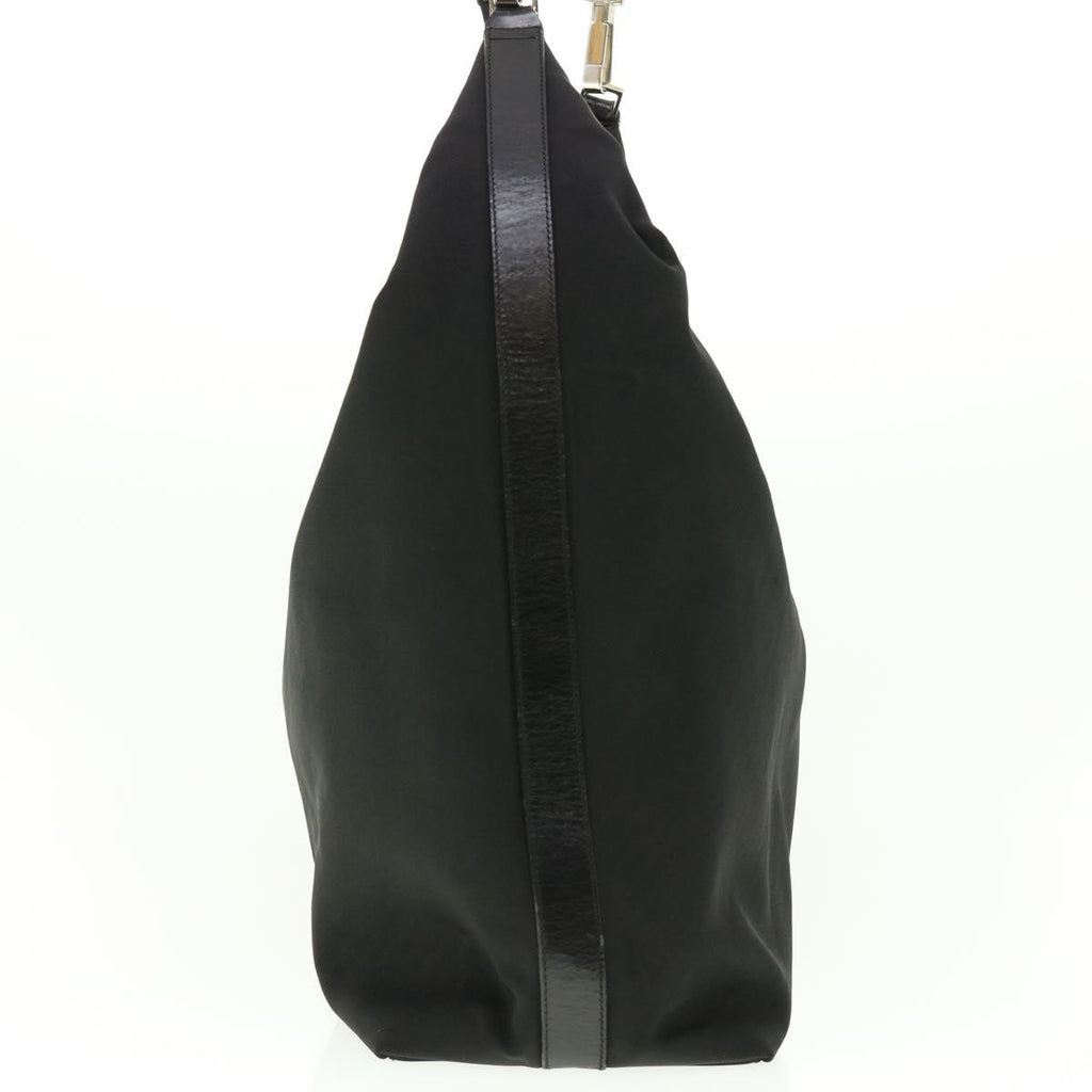GUCCI Shoulder Bag Canvas Black ti1009