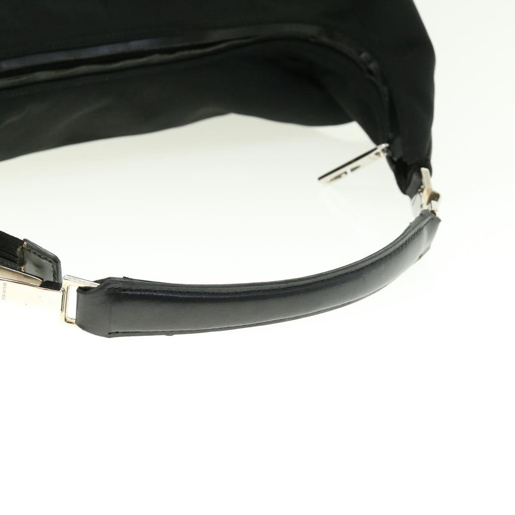 GUCCI Shoulder Bag Canvas Black ti1009