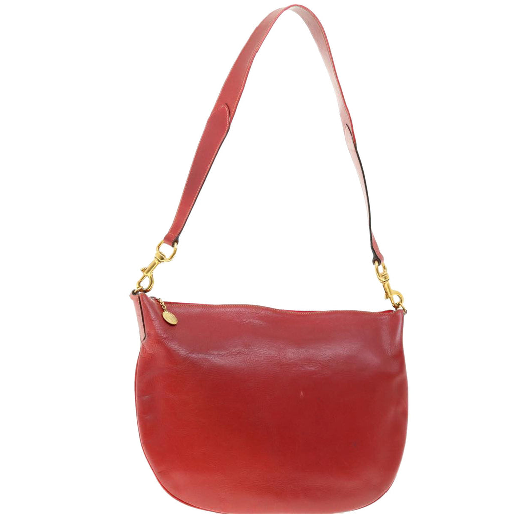 GUCCI Shoulder Bag Leather Red ti1010