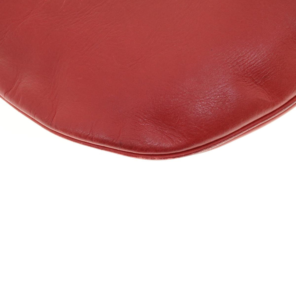 GUCCI Shoulder Bag Leather Red ti1010