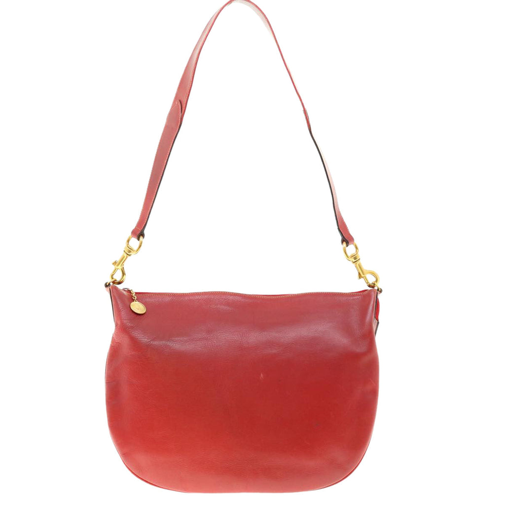GUCCI Shoulder Bag Leather Red ti1010