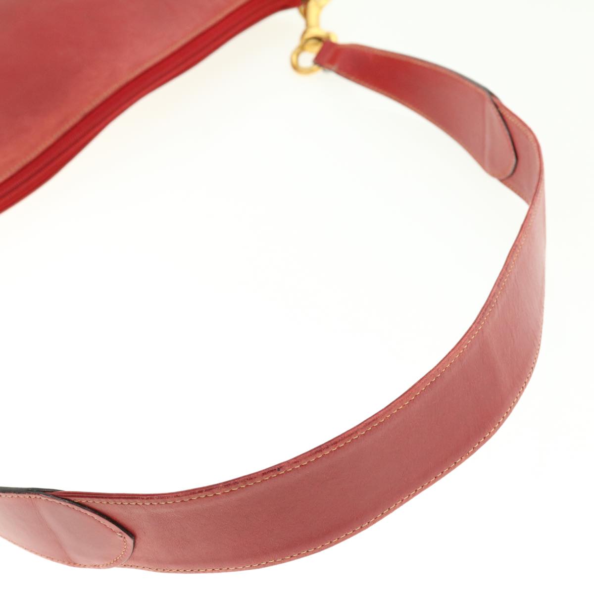 GUCCI Shoulder Bag Leather Red ti1010