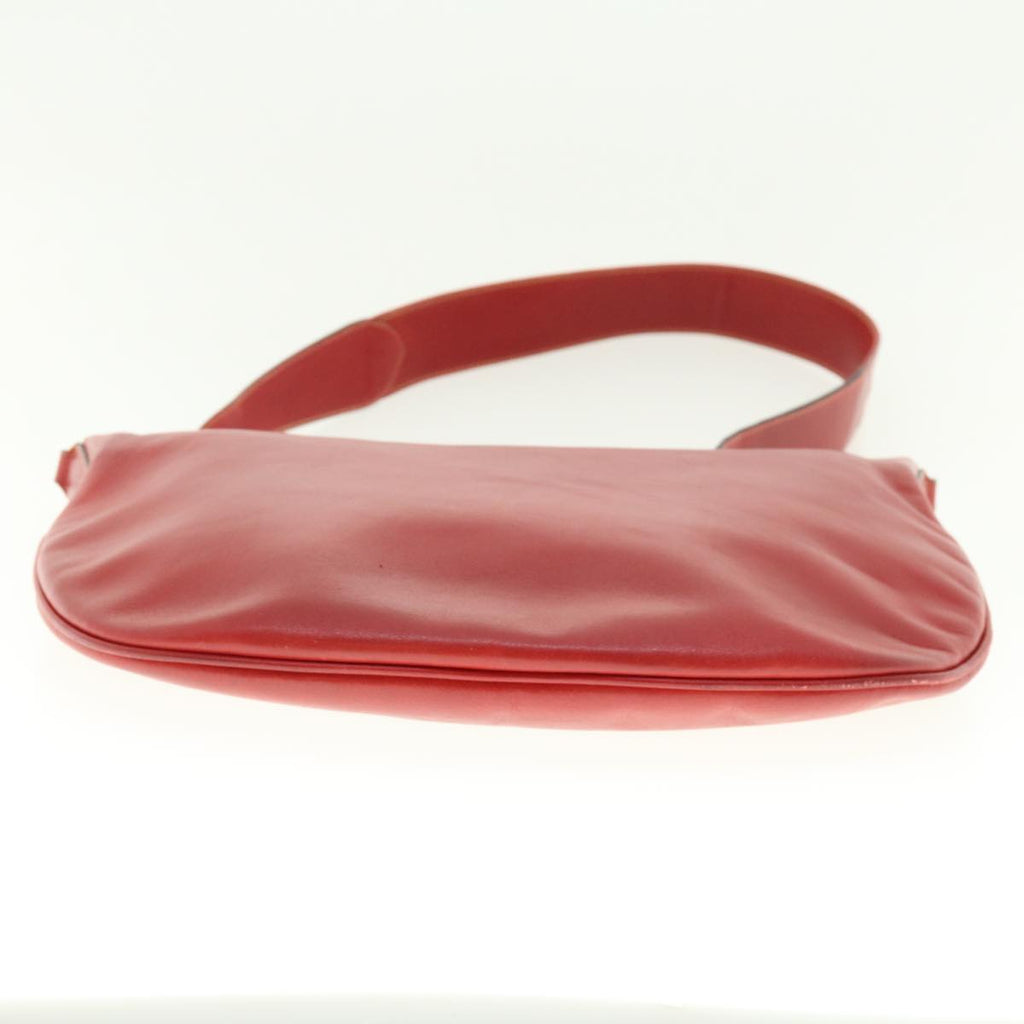 GUCCI Shoulder Bag Leather Red ti1010
