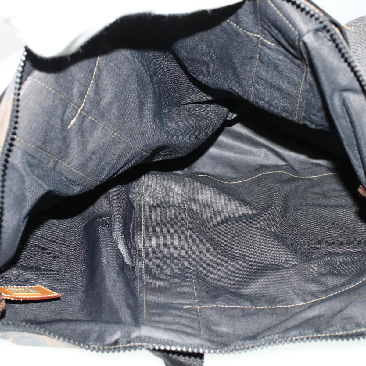 FENDI Pecan Canvas Pouch Shoulder Bag Coated Canvas 2Set Brown Black ti1034
