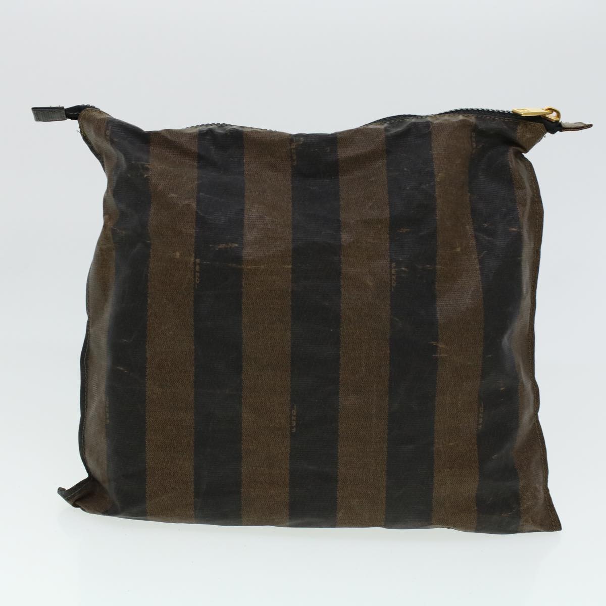 FENDI Pecan Canvas Pouch Shoulder Bag Coated Canvas 2Set Brown Black ti1034