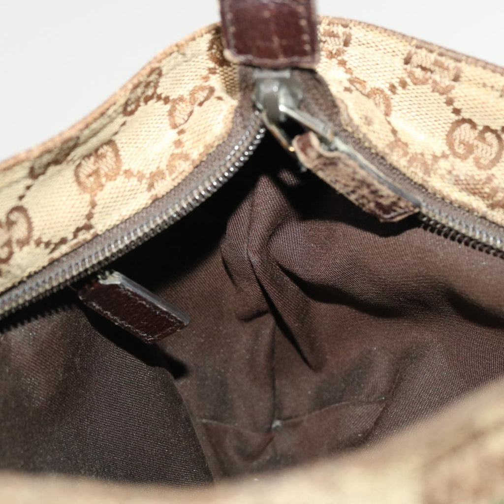 GUCCI GG Canvas Web Sherry Line Shoulder Bag Beige Green Red 189749 ti1038