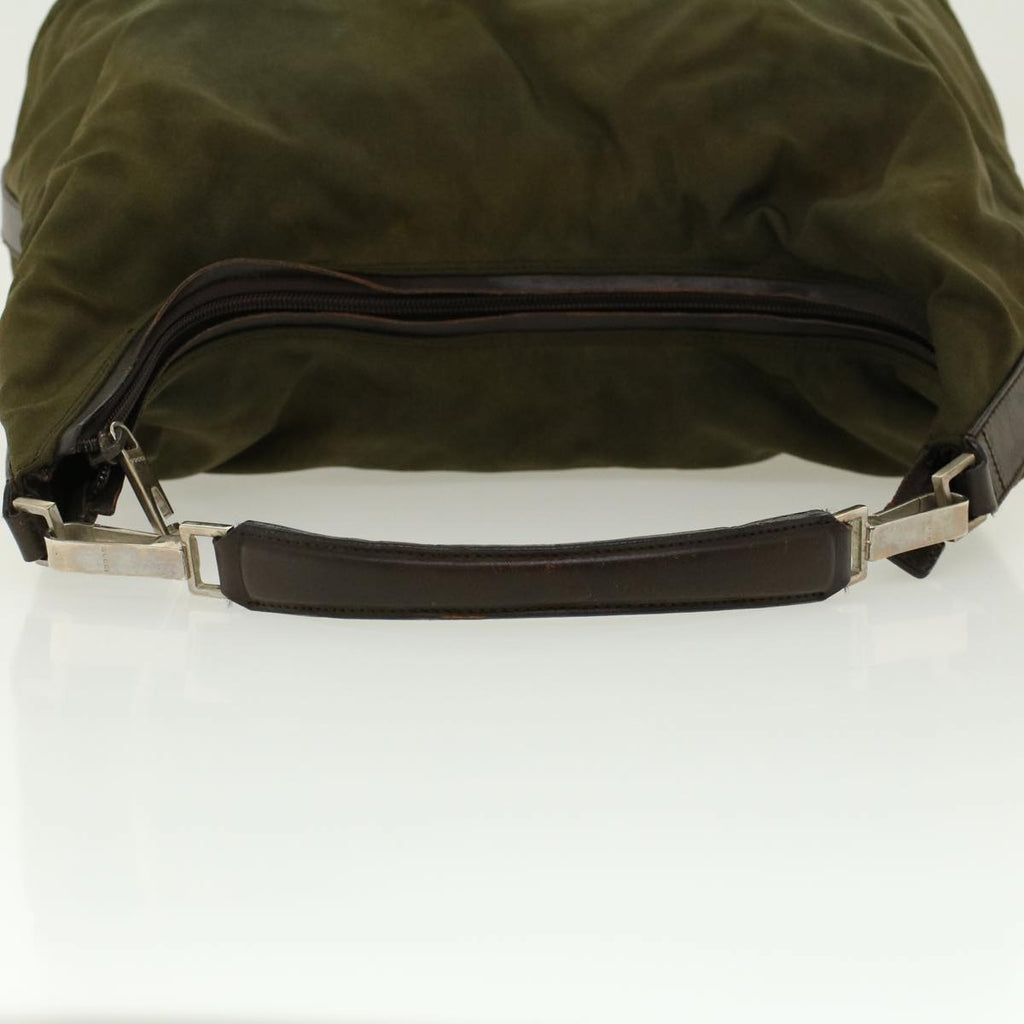 GUCCI Shoulder Bag Canvas Khaki ti1043