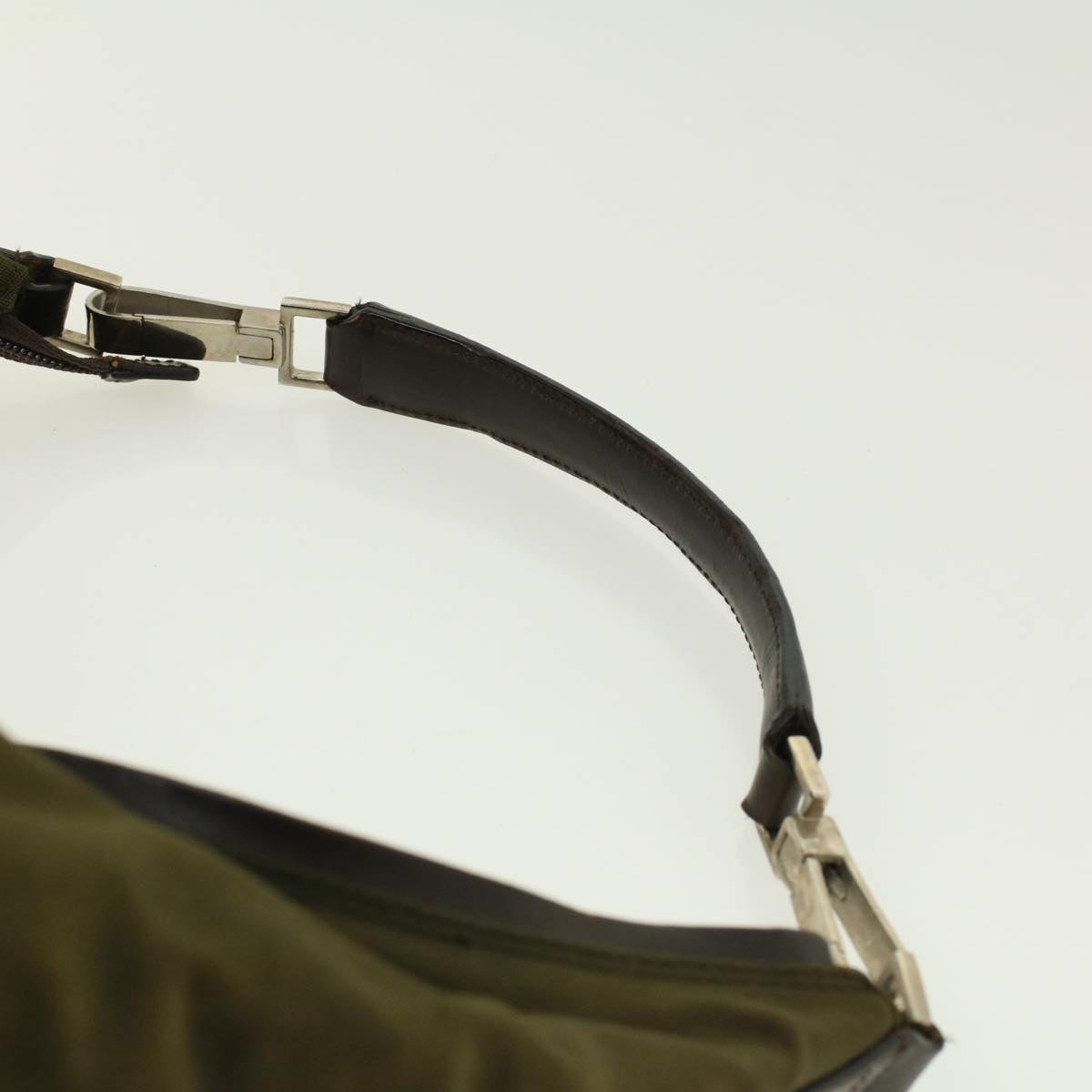 GUCCI Shoulder Bag Canvas Khaki ti1043