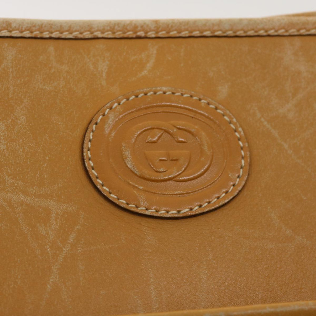 GUCCI Micro GG Canvas Tote Bag PVC Leather Beige ti1048