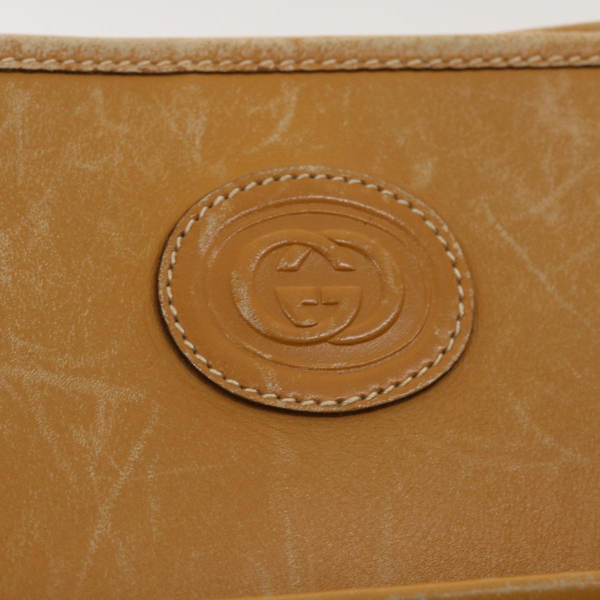 GUCCI Micro GG Canvas Tote Bag PVC Leather Beige ti1048