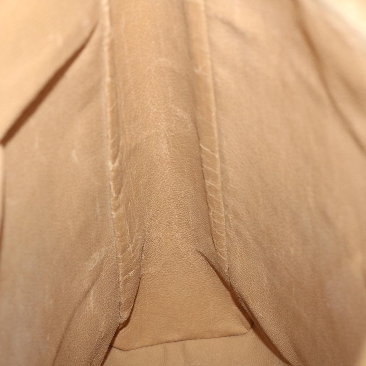 GUCCI Micro GG Canvas Tote Bag PVC Leather Beige ti1048