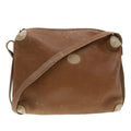 GUCCI Shoulder Bag Leather Brown ti1051